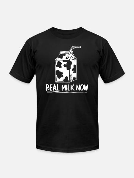 Milk Carton Milk Truck - Unisex Jersey T-Shirt by Bella + Canvas - black