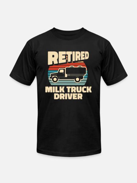 Milk Milk Truck - Unisex Jersey T-Shirt by Bella + Canvas - black