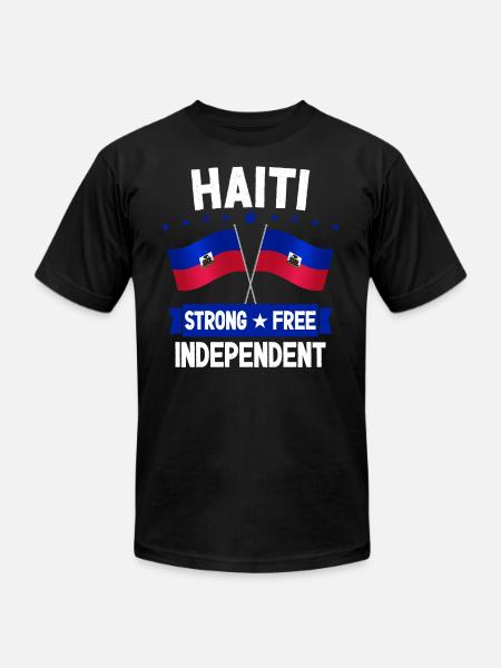 Haiti - Unisex Jersey T-Shirt by Bella + Canvas - black