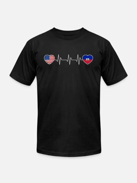 Haiti - Unisex Jersey T-Shirt by Bella + Canvas - black
