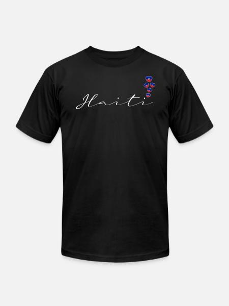 Haiti - Unisex Jersey T-Shirt by Bella + Canvas - black