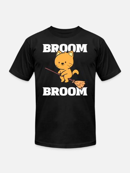 Broom Broom! Cat Groomer - Unisex Jersey T-Shirt by Bella + Canvas - black
