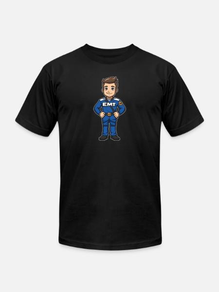 Emt Paramedic - Unisex Jersey T-Shirt by Bella + Canvas - black
