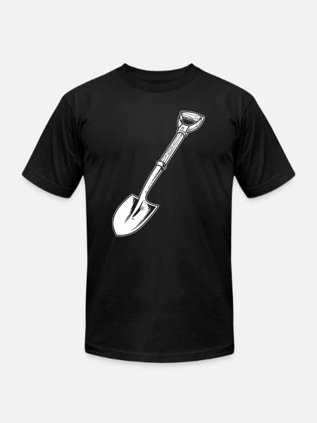 Gardening Gardener Spade - Unisex Jersey T-Shirt by Bella + Canvas - black