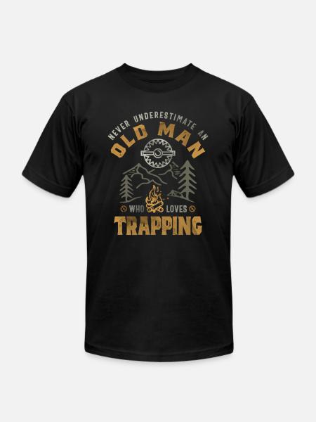 Trapping Trap Hunting Trapper - Unisex Jersey T-Shirt by Bella + Canvas - black