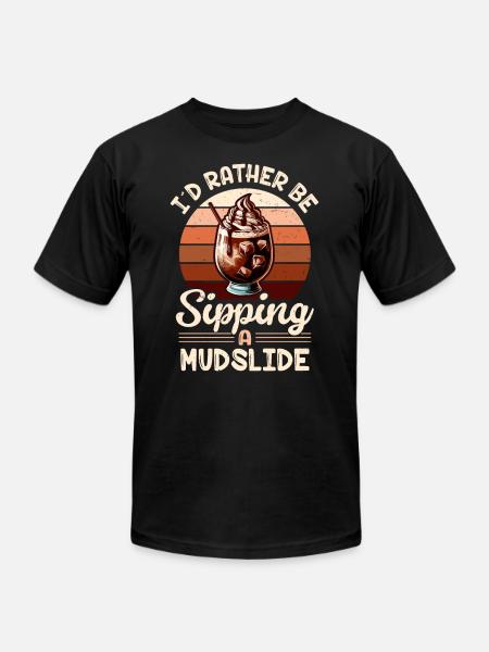Mudslide Cocktail - Unisex Jersey T-Shirt by Bella + Canvas - black