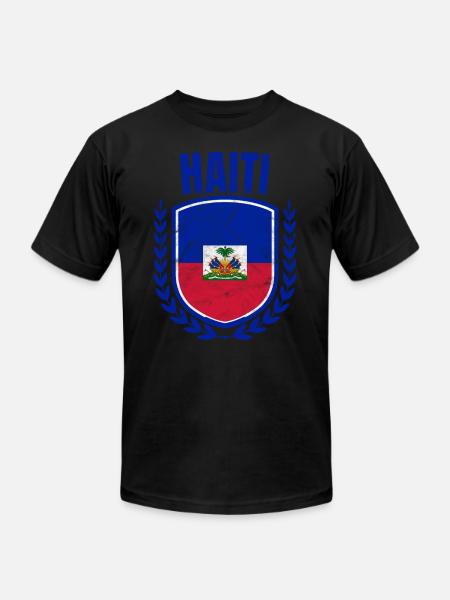 Haiti - Unisex Jersey T-Shirt by Bella + Canvas - black