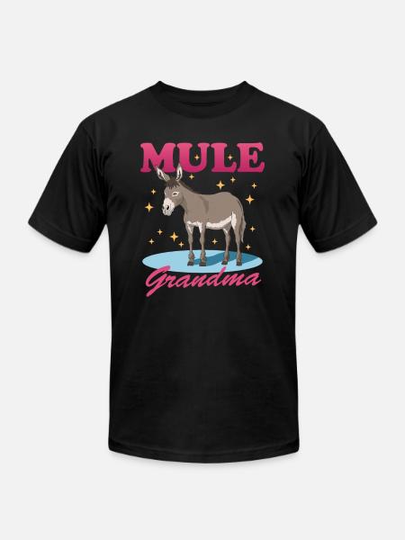 Mule Grandma Mules Owner - Unisex Jersey T-Shirt by Bella + Canvas - black