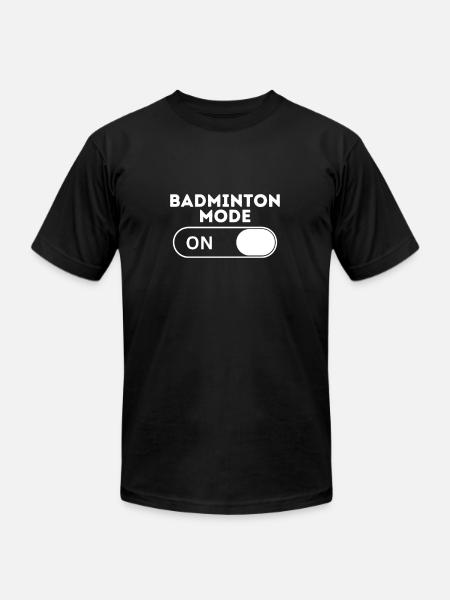 Badminton Mode - Unisex Jersey T-Shirt by Bella + Canvas - black