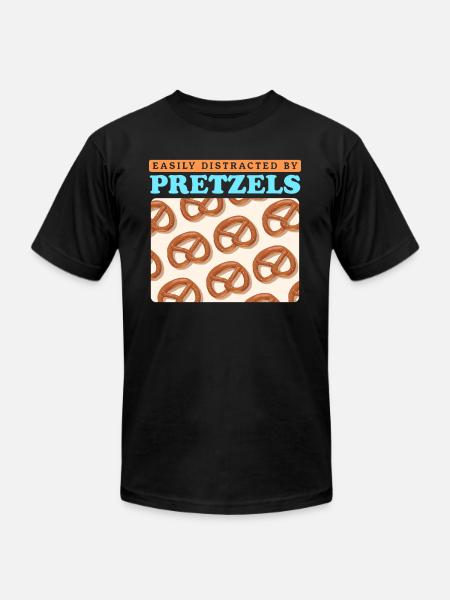 Pretzel Lover By Pretzels - Unisex Jersey T-Shirt by Bella + Canvas - black
