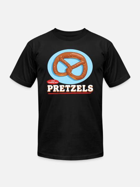 Pretzel I Love Pretzels - Unisex Jersey T-Shirt by Bella + Canvas - black