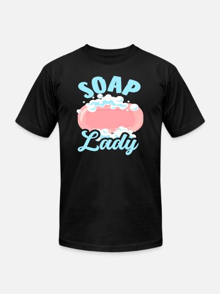 Soap Making Soap Lady - Unisex Jersey T-Shirt by Bella + Canvas - black