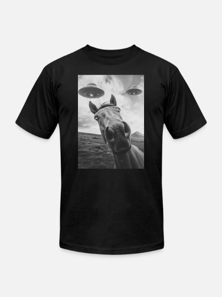 Horse - Unisex Jersey T-Shirt by Bella + Canvas - black