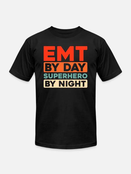 Emt Paramedic - Unisex Jersey T-Shirt by Bella + Canvas - black