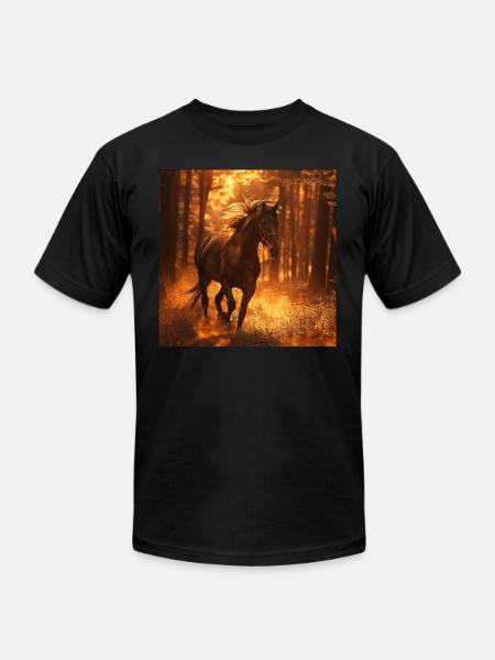Horse - Unisex Jersey T-Shirt by Bella + Canvas - black