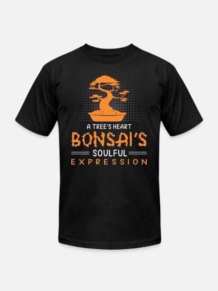 Bonsai Tree - Unisex Jersey T-Shirt by Bella + Canvas - black