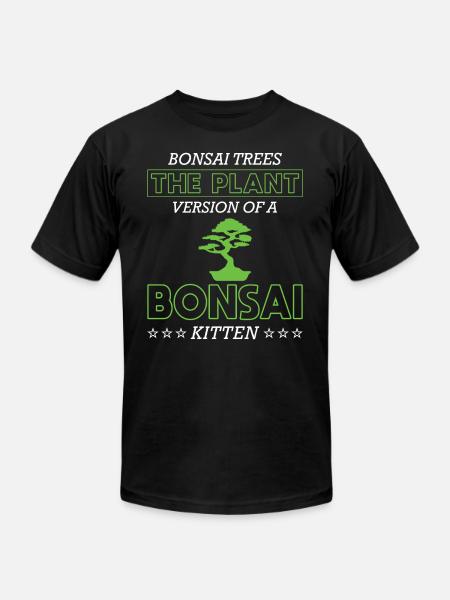 Bonsai Tree - Unisex Jersey T-Shirt by Bella + Canvas - black
