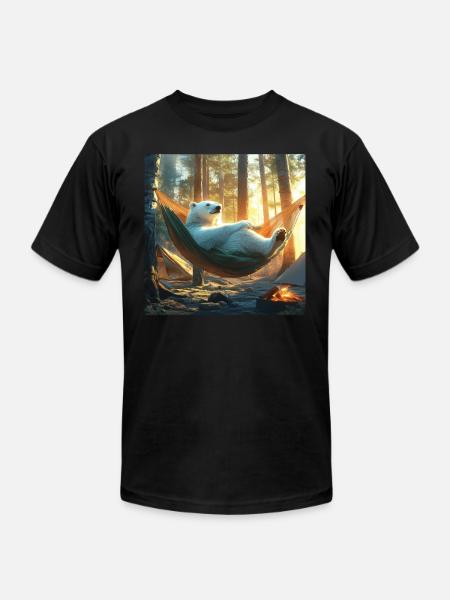Polar Bear - Unisex Jersey T-Shirt by Bella + Canvas - black