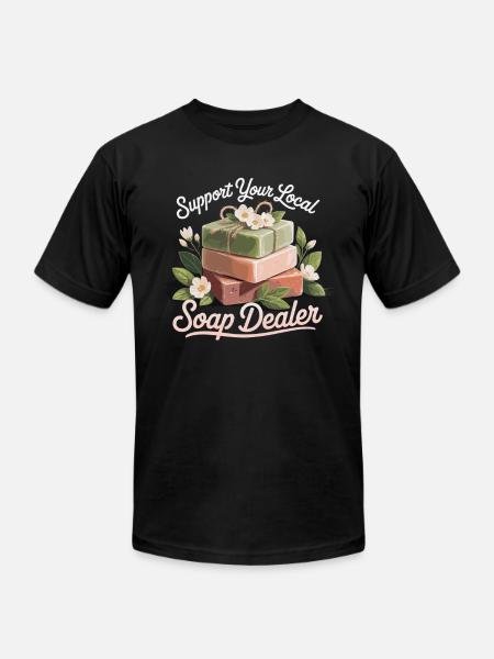 Soap - Unisex Jersey T-Shirt by Bella + Canvas - black