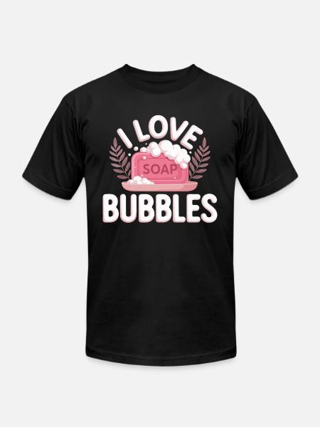Bubbles - Unisex Jersey T-Shirt by Bella + Canvas - black