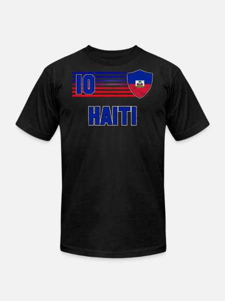Haiti - Unisex Jersey T-Shirt by Bella + Canvas - black