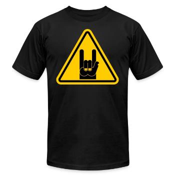 Rock And Roll - Unisex Jersey T-Shirt by Bella + Canvas - black - Front - Jose (178cm)