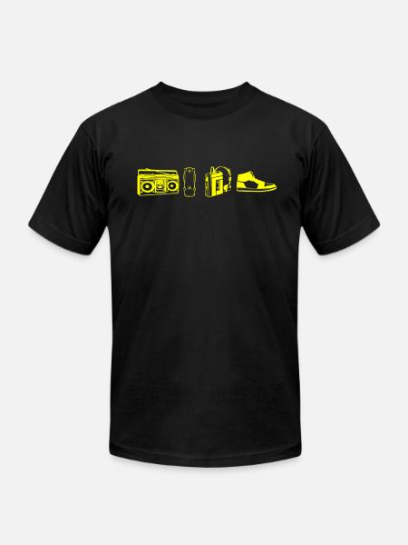 80s nostalgia. - Unisex Jersey T-Shirt by Bella + Canvas - black