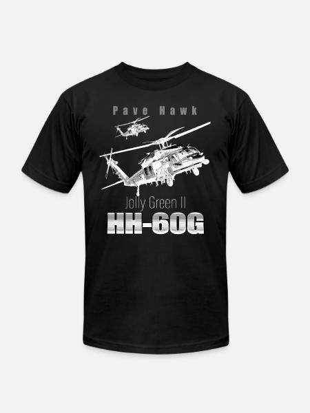 Pave Hawk HH-60G Search and Rescue Helicopter Us - Unisex Jersey T-Shirt by Bella + Canvas - black