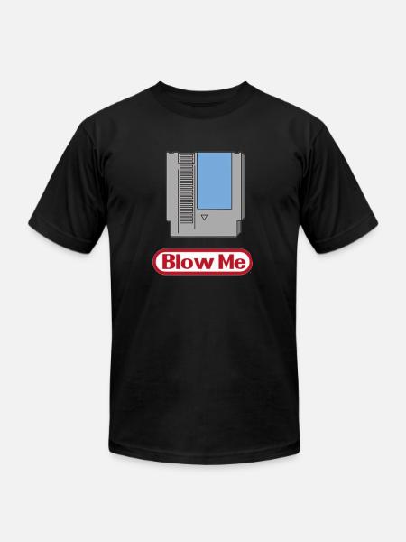 Blow me - Unisex Jersey T-Shirt by Bella + Canvas - black