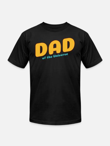 Dad of the Universe - Unisex Jersey T-Shirt by Bella + Canvas - black
