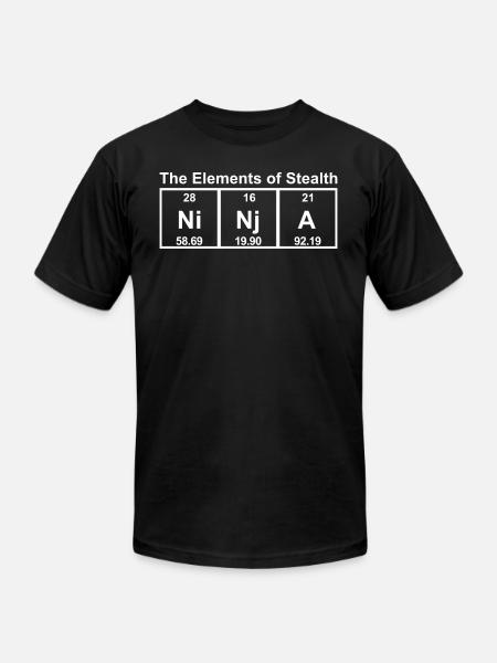 Ninja Elements Of Stealth - Unisex Jersey T-Shirt by Bella + Canvas - black