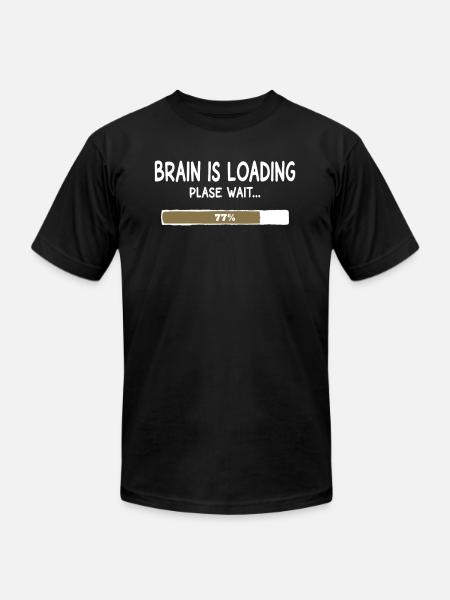 Brain Is Loading Progress - Unisex Jersey T-Shirt by Bella + Canvas - black