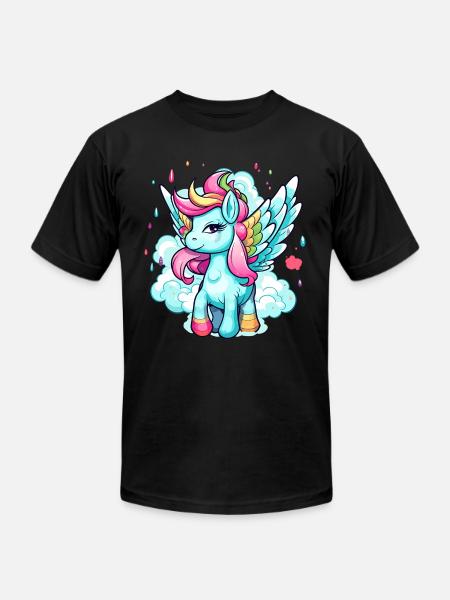 Pegasus - Unisex Jersey T-Shirt by Bella + Canvas - black