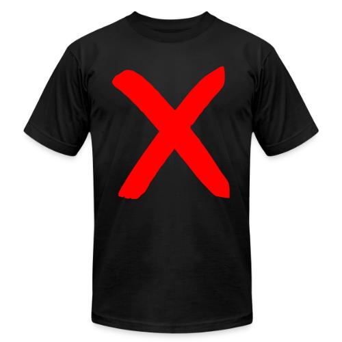X, Big Red X - Unisex Jersey T-Shirt by Bella + Canvas