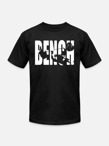 Bench Press - Unisex Jersey T-Shirt by Bella + Canvas - black