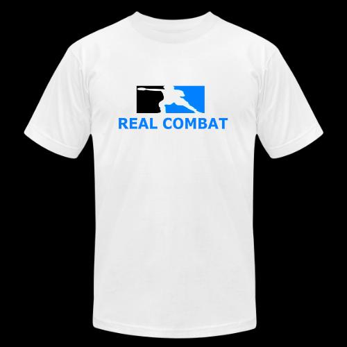 RCM MMA & BOXING Light Blue White Text - Unisex Jersey T-Shirt by Bella + Canvas