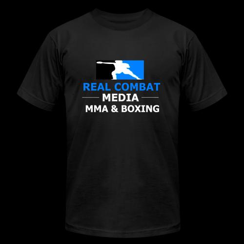 RCM MMA & BOXING Light Blue White Text - Unisex Jersey T-Shirt by Bella + Canvas