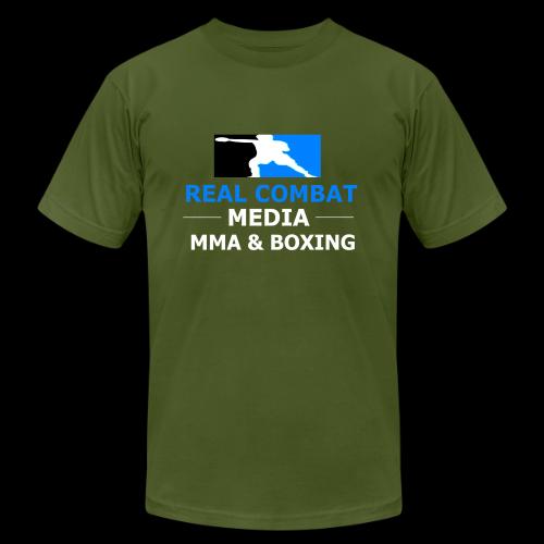 RCM MMA & BOXING Light Blue White Text - Unisex Jersey T-Shirt by Bella + Canvas