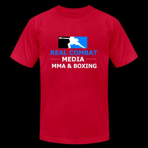 RCM MMA & BOXING Light Blue White Text - Unisex Jersey T-Shirt by Bella + Canvas