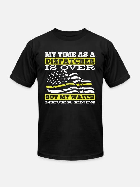 911 Dispatcher Funny - Unisex Jersey T-Shirt by Bella + Canvas - black
