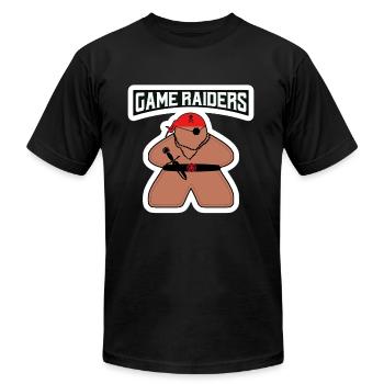 Game Raiders - Unisex Jersey T-Shirt by Bella + Canvas - black - Front - Jose (178cm)