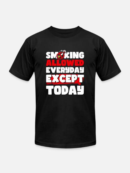 Non Smoking No Smoking - Unisex Jersey T-Shirt by Bella + Canvas - black