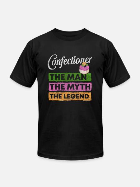 Confectioner Baker Sweets - Unisex Jersey T-Shirt by Bella + Canvas - black