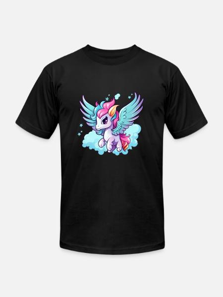 Pegasus - Unisex Jersey T-Shirt by Bella + Canvas - black