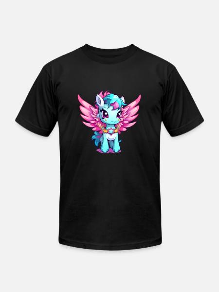 Pegasus - Unisex Jersey T-Shirt by Bella + Canvas - black