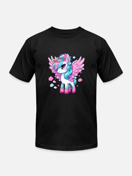 Pegasus - Unisex Jersey T-Shirt by Bella + Canvas - black