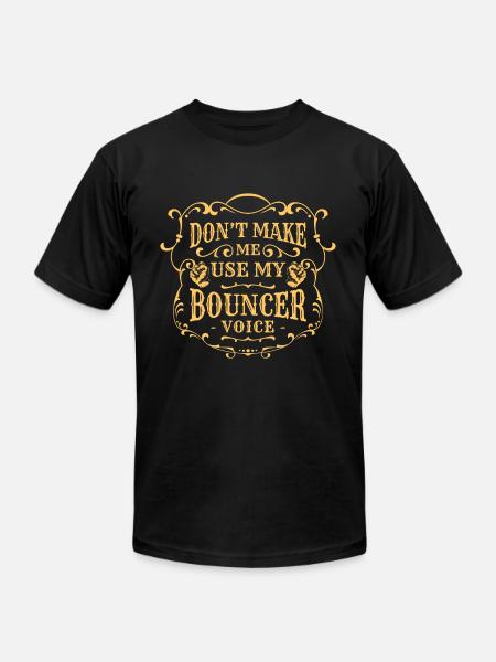 Bouncer Door Big - Unisex Jersey T-Shirt by Bella + Canvas - black