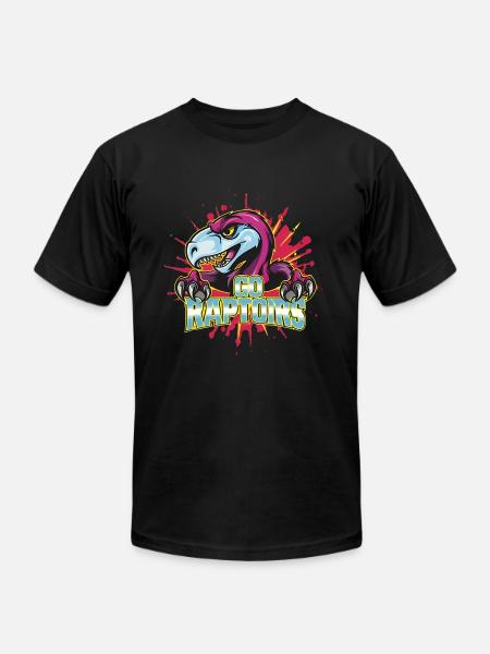 Go Raptors - Unisex Jersey T-Shirt by Bella + Canvas - black