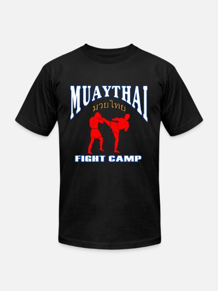 Muay Thai Training - Unisex Jersey T-Shirt by Bella + Canvas - black
