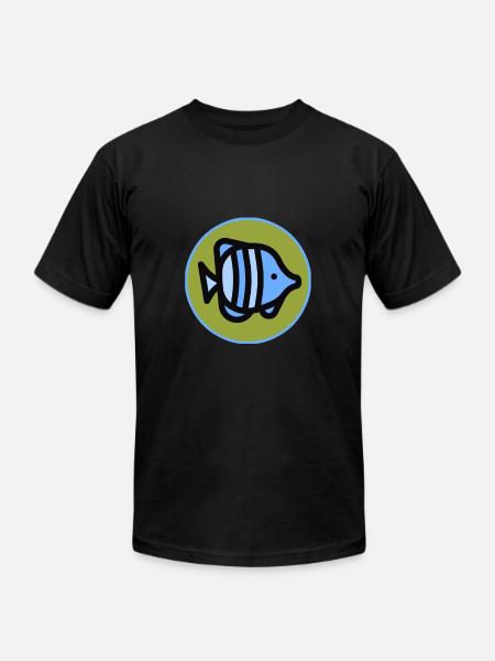 Fish - Fisch - Poison - Unisex Jersey T-Shirt by Bella + Canvas - black